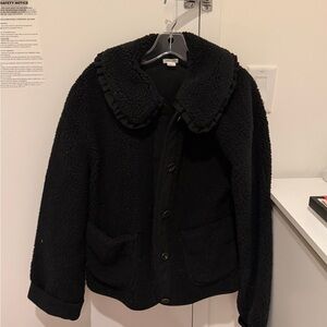 Urban Outfitters Black Shearling ( vegan ) Jacket